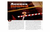 Rev. Richard L. Ganz, “Access Denied,”€¦ · Rev. Richard L. Ganz, “Access Denied,” Tabletalk, Sept. 2000, pp. 14-15, 28 . 14 Access By Rich Ganz ne of the great disgraces