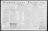 Freeland tribune. (Freeland, Pa.) 1901-08-30 [p ]chroniclingamerica.loc.gov/lccn/sn87080287/1901-08... · FREELAND TRIBUNE. VOL. XIV. NO. 27. FREELAND, PA., FRIDAY, AUGUST 30, 1901.