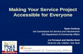 Making Your Service Project Accessible for Everyonegatfl.gatech.edu/tflwiki/images/d/d1/TFLwebinar_VolunteerAT062712.pdfperson with spinal cord injury – congenital disability, person