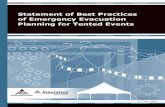 Statement of Best Practices of Emergency …This Statement of Best Practices of Emergency Evacuation Planning for Tented Events (this “Statement”) developed by the American Rental