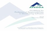 The Association of Professional Engineers and Geoscientists of … · 2019-12-11 · V1.0 2 recognizing professional responsibilities of Members in the different software development