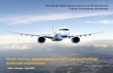 Multi-sensor applications in aircraft technology Embraer ...delamare.cetuc.puc-rio.br/sam2016/plenary_librantz.pdf · Embraer has a long history of sensor arrays and multichannel