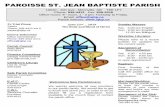 PAROISSE ST. JEAN BAPTISTE PARISH sjbp 2019-06-23.pdfPAROISSE ST. JEAN BAPTISTE PARISH 10020 - 100 Ave., Morinville, AB T8R 1P7 Phone: 939-4412 Fax: 939-2016 Office hours: 9 - noon,