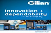 Innovation + dependability - Labicom · High Performance GilAir Plus is a smart pump that provides ambient or standard temperature and pressure corrected display (STP model) and data-logging