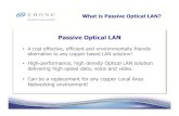 Passive Optical LANpsitec.com/literature/Fiberlan_Utilities_short_2014.pdf · Optical LAN Density Benefits A Real-World Comparison 18 Equipment Racks Active Ethernet Up to 2,016 end