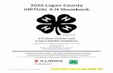 extension.illinois.edu...1 Go to Table of Contents ONLINE ENTRY 7/10-7/24 –due @ NOON 7/24 2020 Logan County . VIRTUAL 4-H Showbook . 4-H Show Policies and . Project Exhibit Guidelines