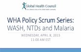 WHA Policy Scrum Series: WASH, NTDs and Malariaglobalhealth.org/wp-content/uploads/WHAPolicyScrum...•16.2 Malaria draft global technical strategy (A68/28) Safe water storage and