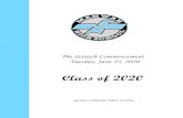 The Sixtieth Commencement Tuesday, June 23, 2020 · The Sixtieth Commencement Tuesday, June 23, 2020 Class of 2020 MAHWAH TOWNSHIP PUBLIC SCHOOLS