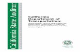 California State Auditor · 2009-09-18 · California Department of Transportation: Seismic Retrofit Costs of State-Owned Toll Bridges Have Significantly Exceeded the Department’s