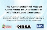 The Contribution of Missed Clinic Visits to Disparities in HIV Viral ... · The Contribution of Missed Clinic Visits to Disparities in HIV Viral Load Outcomes Zinski A, Westfall AO,