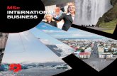 MSc INTERNATIONAL BUSINESS · 2011-02-18 · These are the three vital characteristics of Reykjavík University’s M.Sc. programme in International Business. The programme – taught
