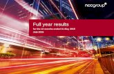 Full year results - NCC Group · • Group wide IT & operational systems, infrastructure & product upgrades - £5.1m • Future maximum deferred consideration due £7.4m - all profit