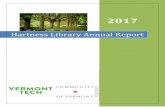 Hartness Library Annual Report · development, adoption and adaption of Open Educational Resources (OER) and each library continues work at our respective colleges to promote and