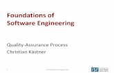15-313 Foundations of Software Engineeringckaestne/15313/2016/19-3-nov-qa-process.pdfProject Postmortem •Identify systematic problems and good practices (10-150 page report) –document