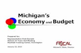 Michigan’s Economy and Budgets Economy and B… · financial aid programs Medicaid provider rates cut by 8.0% from original FY 2008-09 levels ($94.9 million GF/GP savings) and non-Medicaid