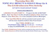 Thursday Dec 4th TOPIC #14 IMPACTS & ISSUES Wrap Up & …...Thursday Dec 4th TOPIC #14 IMPACTS & ISSUES Wrap Up & The G-6 Bristlecone Pine Activity SIT WITH YOUR GROUP TODAY ANNOUNCEMENTS: