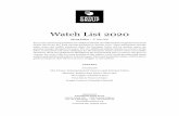 Watch List 2020 · 2020-05-27 · Every year Crisis Group publishes two additional Watch List editions that complement its annual Watch List for the EU, most recently published in