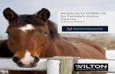 Response to COVID-19 for Canada’s Active Equines · Executive Summary In Canada, equines are commonly kept as livestock for breeding, sales, riding lessons, therapy sessions, sport,