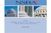 nsba · 2018-01-11 · NSBA data from 2000 when ﬁnding and retaining qualiﬁed workers, state and federal regulations, and economic uncertainty topped the list. Employee Beneﬁts