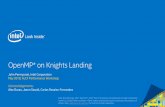 OpenMP* on Knights Landing - mmc2.geofisica.unam.mxmmc2.geofisica.unam.mx/cursos/edp/HPC/OpenMP/Pennycook-Ope… · ‒Clarity of presentation ‒May confuse/bias interpretation y-axis