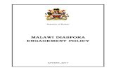 MALAWI DIASPORA ENGAGEMENT POLICY€¦ · 1.4 Defining the Malawian Diaspora The definition of the term Diaspora varies among scholars, countries and organizations. For instance,