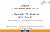 « Nanoscale FET » Roadmap WP3 – Task3 · 2020-06-24 · NEREID 3rd General Workshop, Sardinia, June 2018 « Nanoscale FET » Roadmap WP3 – Task3.1. Anda Mocuta, IMEC - Francis