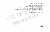 NFPA 482 · 482–2 PRODUCTION, PROCESSING, HANDLING, AND STORAGE OF ZIRCONIUM 1996 Edition Technical Committee on Combustible Metals and Metal Dusts Robert W. Nelson, Chair Industrial
