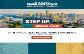 30TH ANNUAL ACFE GLOBAL FRAUD CONFERENCE · 4 online FraudConference.com phone (800) 245-3321 / +1 (512) 478-9000 email TKolaja@ACFE.com WHO ATTENDS More than 3,000 anti-fraud professionals