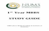 1 st Year MBBS STUDY GUIDE - CMH Lahore Medical And Dental ...€¦ · Ovulation & Implantation 1 st week of development 2 nd week of development 3 rd week of development *EOB - I