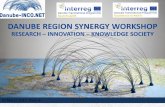 DANUBE REGION SYNERGY WORKSHOP...•Area covering 1/5 of EU territory - 9 Member states, 5 Non EU-MS (Accession and Neighborhood countries) – 69 NUTS 2 regions - 114 million inhabitants