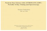 Neutron Star Science with ASTROSAT/LAXPC: Periodic X-Ray Timing and Spectroscopy · 2017-02-03 · Neutron Star Science with ASTROSAT/LAXPC: Periodic X-Ray Timing and Spectroscopy