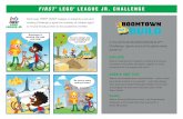 FIRST LEGO LEAGUE JR. CHALLENGE · BOOMTOWN BUILDSM Challenge Use your imagination and LEGO® Education WeDo 2.0 to design and program your Boomtown Build. Keep track of what you