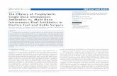 Research Article The Efficacy of Prophylactic Single Dose … · 2016-12-27 · effect on the prevention of postoperative wound infections in certain high risk foot procedures [2],
