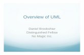 Overview of UML - OMG · 2011-09-19 · UML is Alive Regular updates by the OMG UML is the only active modeling standard. UML is extended into dozens of domains. UML is supported