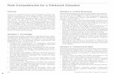 Role Competencies for a Fieldwork Educator...Occupational therapy practitioners shall develop and maintain their professional relationships with others within the context of their