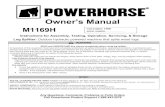 M117510B Manual for Powerhorse Log Splitter · This log splitter is a machine designed to split wood logs using a hydraulically powered moving wedge. The log splitter’s gasoline