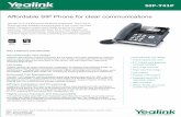 Affordable SIP Phone for clear communications · Enhanced Call Management The SIP-T41P supports vast productivity-enhancing feature such as SCA, BLF List, call forward, call transfer,