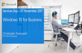About - Microsoft Azuremsservicesday.azurewebsites.net/Content/Presentations... · 2017-11-11 · Specialised in Windows 10 & ... (Windows 7/8/8.1) Provisioning Configure new devices