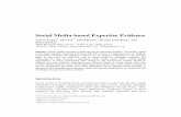 Social Media-based Expertise Evidence - IBM Research · The rich and public nature of social media data allows for providing high quality evidence for expertise, which is otherwise