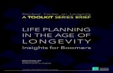 LIFE PLANNING IN THE AGE OF LONGEVITYlongevity.stanford.edu/working-longer-retirement/... · generate retirement income, such as investing savings and using a systematic withdrawal