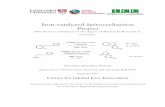 Iron-catalyzed Spirocyclization Project · It was not until relatively recently that the field of iron catalysis expanded. From 2004, there was significant progress and research about