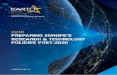 2018 PREPARING EUROPE’S RESEARCH & TECHNOLOGY … · 2019-03-25 · and services, maximising RD&I impact. Our network continuously strives to demonstrate such impact, which clearly