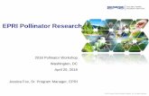 EPRI Pollinator Researchrightofway.erc.uic.edu/wp-content/uploads/2018/05/... · Metrics for Outcomes Identify and define science-based metrics Guide company investments Establish