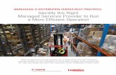 WAREHOUSE & DISTRIBUTION CENTER BEST PRACTICES: … · 2020-05-13 · Proven best practices. “Look for a partner whose best practices have been proven across numerous different