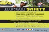 Bicycle Safety Poster - Cook Children's Medical Center€¦ · Bicycle safety . . . it’s no accident! • Protect your head by wearing a helmet. • Learn the rules of the road