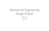 Mechanical Engineering Design Projectnrskumar/Index... · Mechanical Engineering Design Project MECH 390 Lecture 5. Multiple Random Variable •Formulation 3 - Considering more variations
