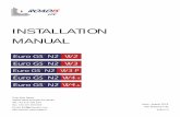 INSTALLATION MANUAL - Roadis · These values are recorded in the TRANSPOLIS simulation reports reference LPC-EGSR-370 to 373 . Page 8 MOUNTING-STEP 1 Type C100 supports must be beaten