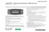 JADE Economizer Module...62-0331-13 JADE Economizer Module (MODEL W7220) This document describes wiring, power up, basic troubleshooting, and common installation issues for the JADE