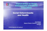 Social Determinants and Health - European Commissionec.europa.eu/health/ph_determinants/socio... · Expert Group on Social Determinants and Health Inequalities SELF-PERCEIVED HEALTH