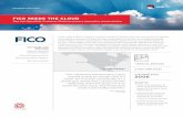 FICO SEEDS THE CLOUD · FICO’s products include the FICO Score, the standard measure of consumer credit risk in the United States, and solutions for managing credit accounts, identifying